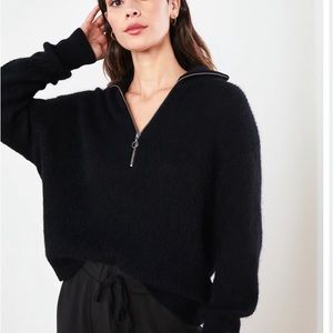 Quince alpaca wool quarter zip